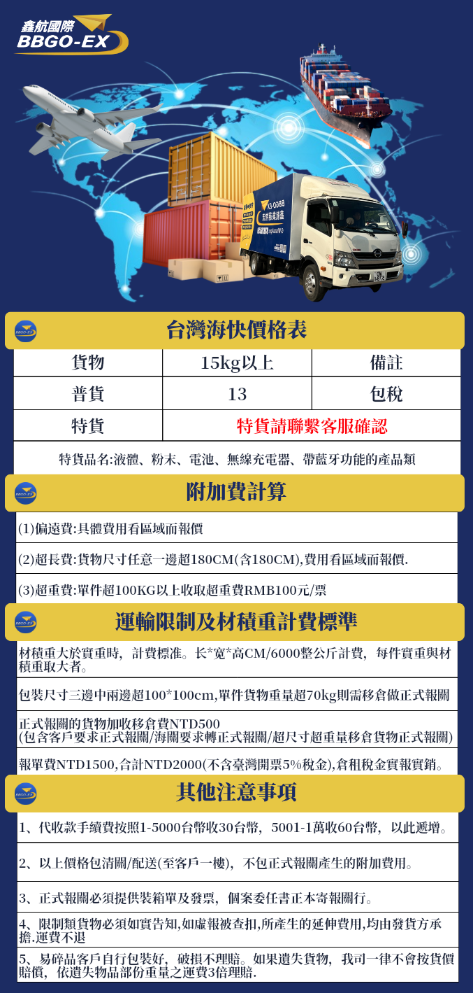 台灣海快詳情